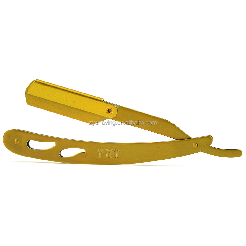 ZY Barber Straight Razor Stainless Steel Durable Barber Straight Edge Razor with Single Edge Razor for Men