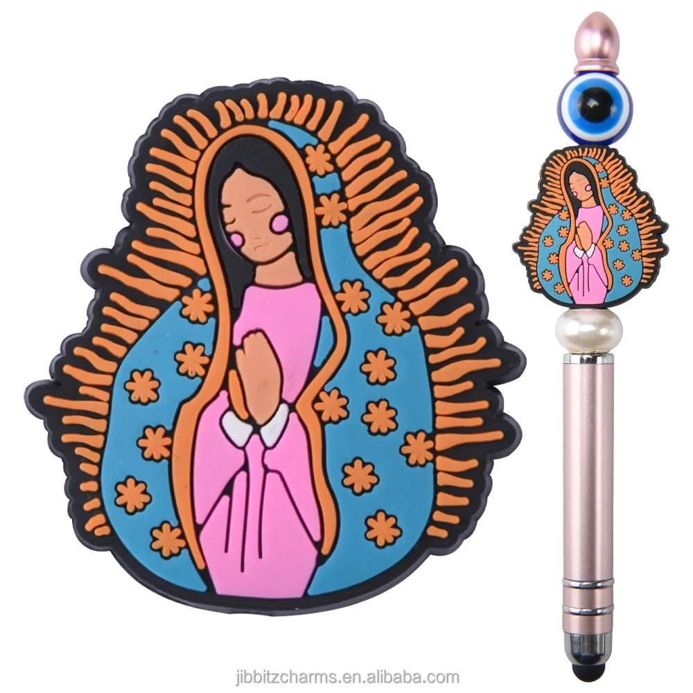 Factory Customized mouse silicone focal beads football team taylor  bad bunny karol g one piece selena beads for pen