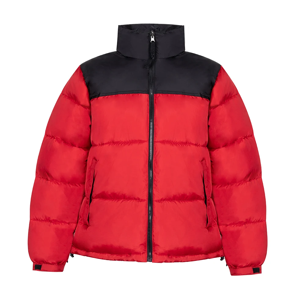 2021 New fashion cotton-padded jacket casual winter men stand collar jacket solid colors bread down coat men