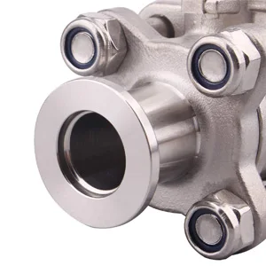 Stainless Steel Manual Pressure Vacuum KF NW10-50 Ball Valve