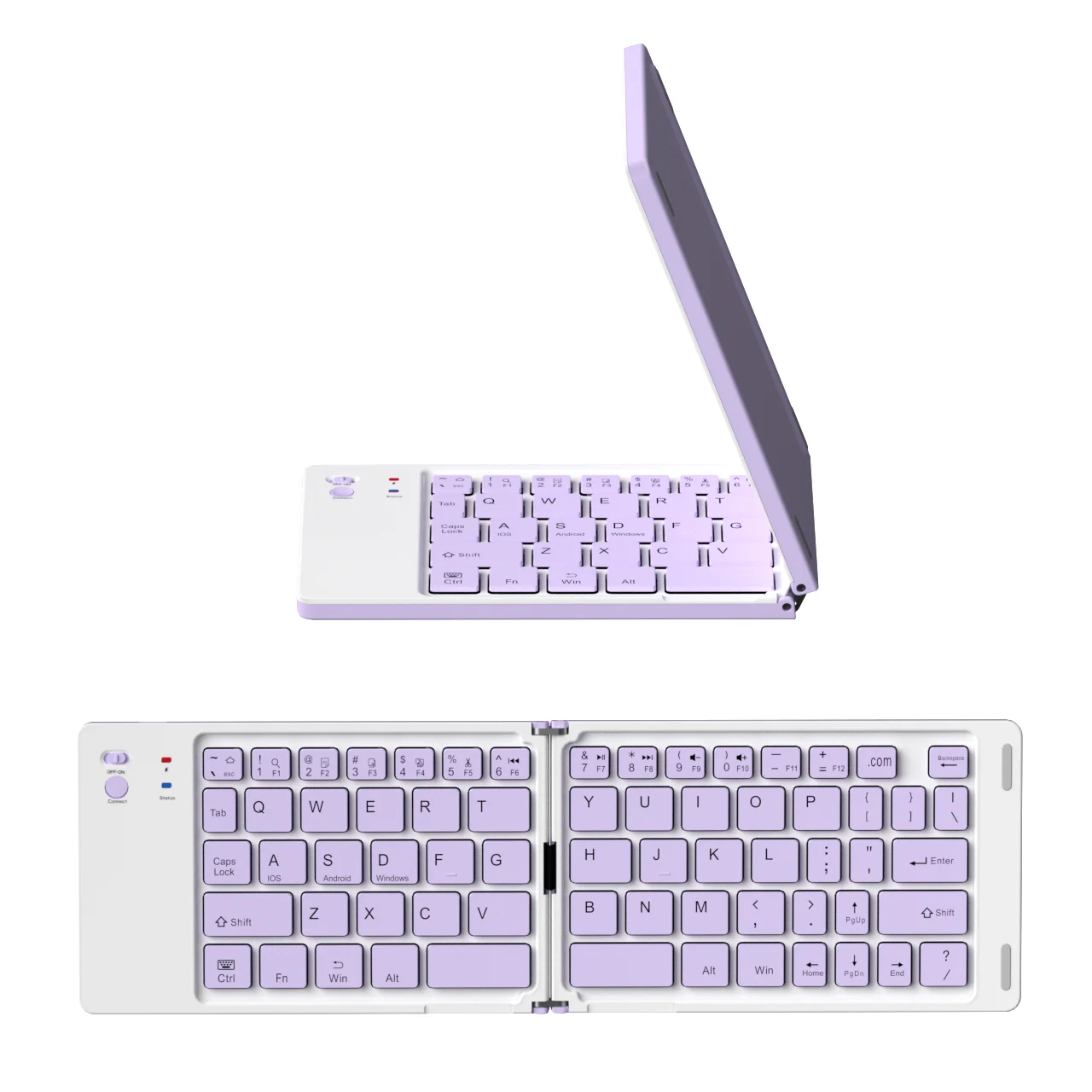 Manufacturer Keyboards Slim Pad Phones & pads Bluetooth Wireless Folding Small Tablet Pad Portable Computer Keyboard