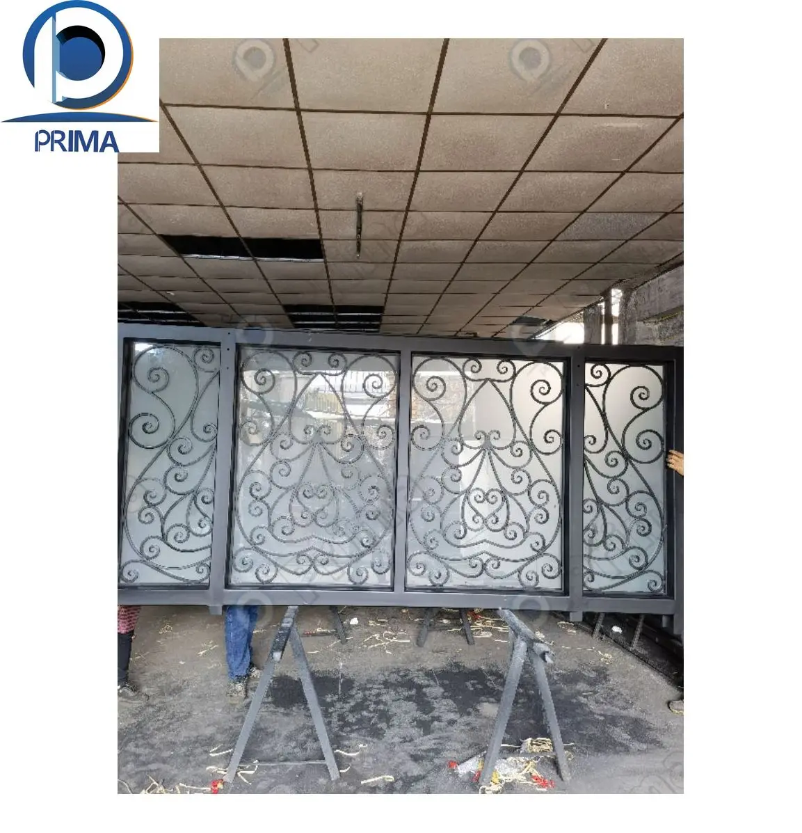 Prima Splendid Luxurious Stylish Solid Cast Wrought Iron Gate for Home