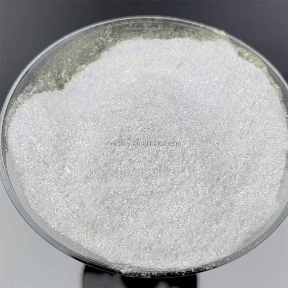 Cosray Sparkle Cosmetic Borosilicate Glass Flakes Powder for Toiletries Moonlight Series White to Golden Color