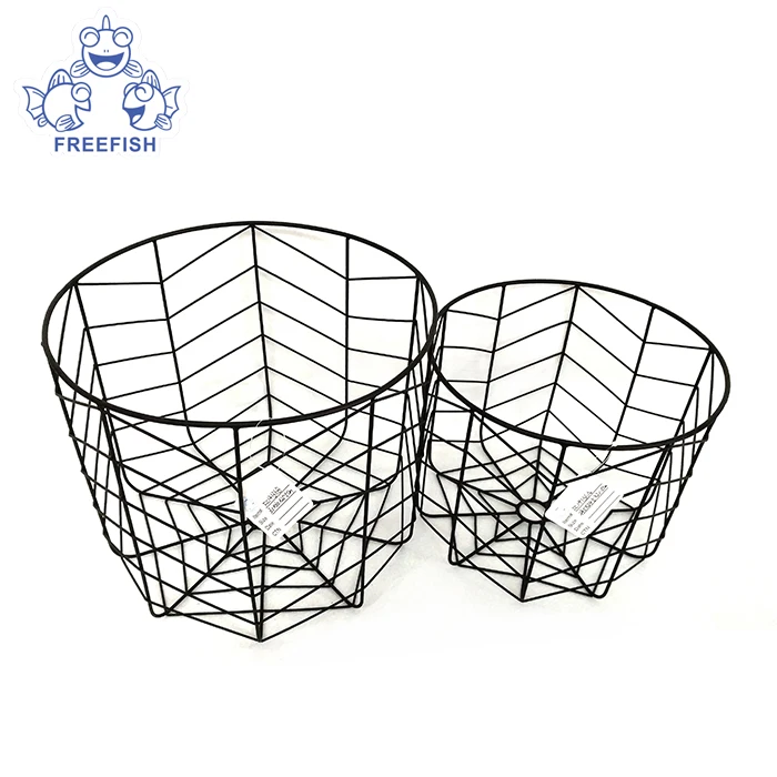 Decorative metal iron creative gold wire fruit organizer vegetable storage mesh table serving basket
