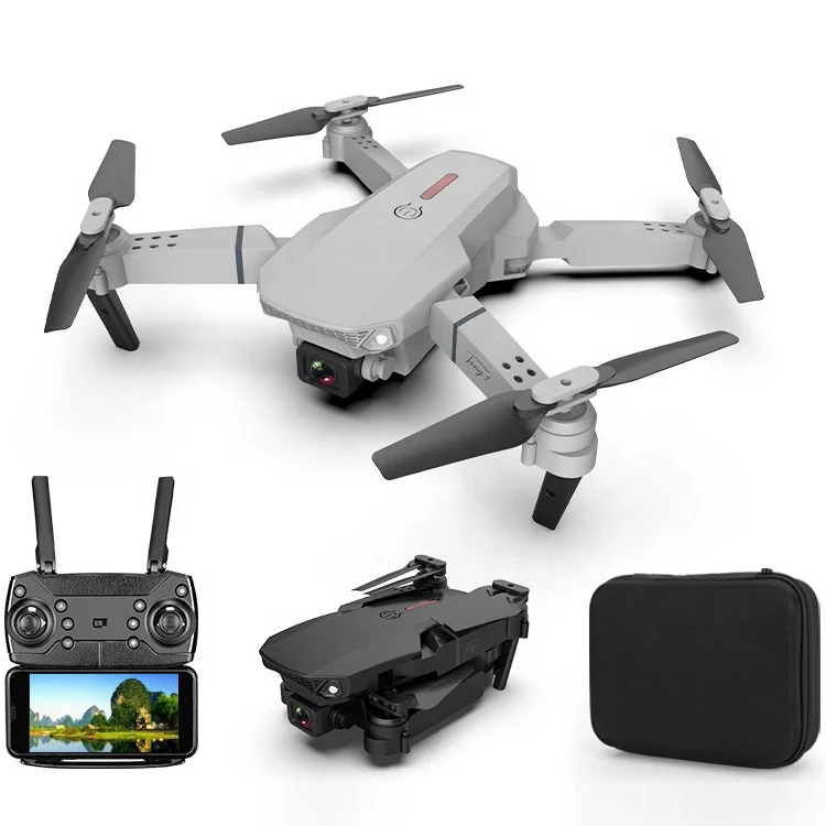 2022 New Quadcopter E88 Pro WIFI FPV Drone With Wide Angle HD 4K 1080P Camera Height Hold RC Foldable Quadcopter Dron Gift Toy