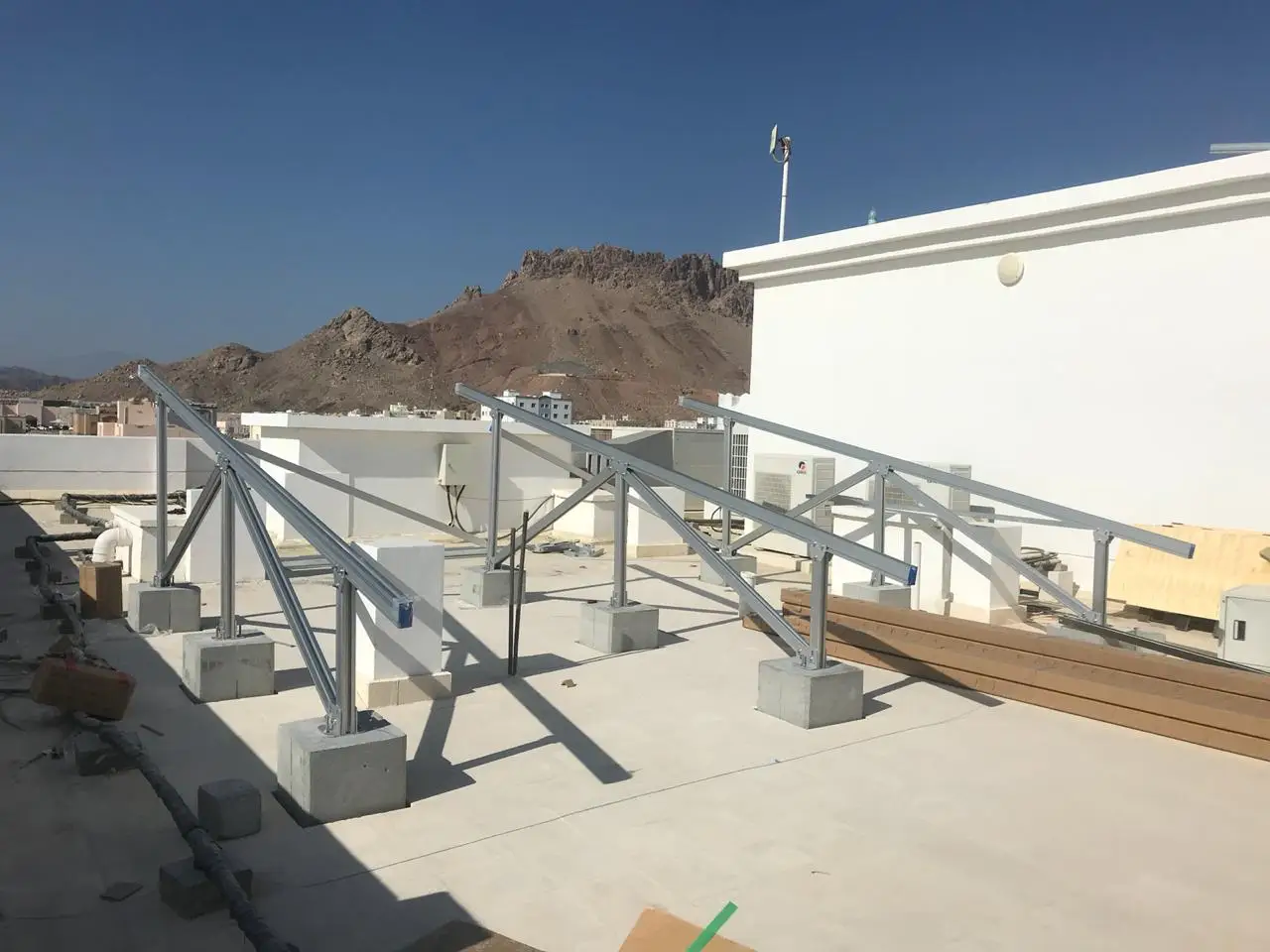 50kw ground mount solar panels aluminum ground racking mount