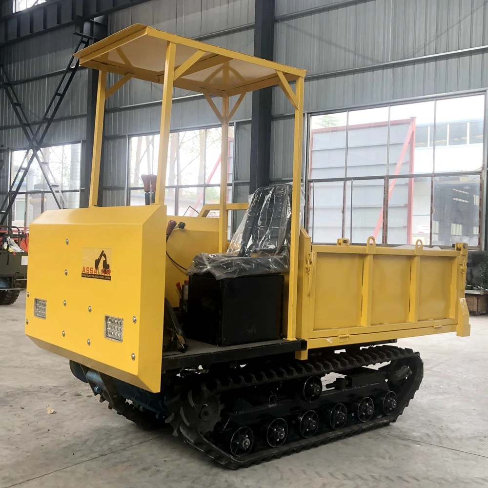 Mini Dumper Truck Rubber Track Crawler Dumper Car Crawler Transporter Diesel for Sale