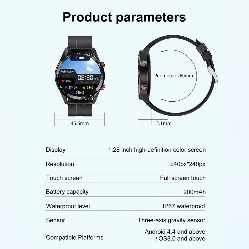 HW20 Smart watch With 3 Styles Watch Surface Hiwatch Plus APP Original Factory Luxury Smart Band Men Wristwatches