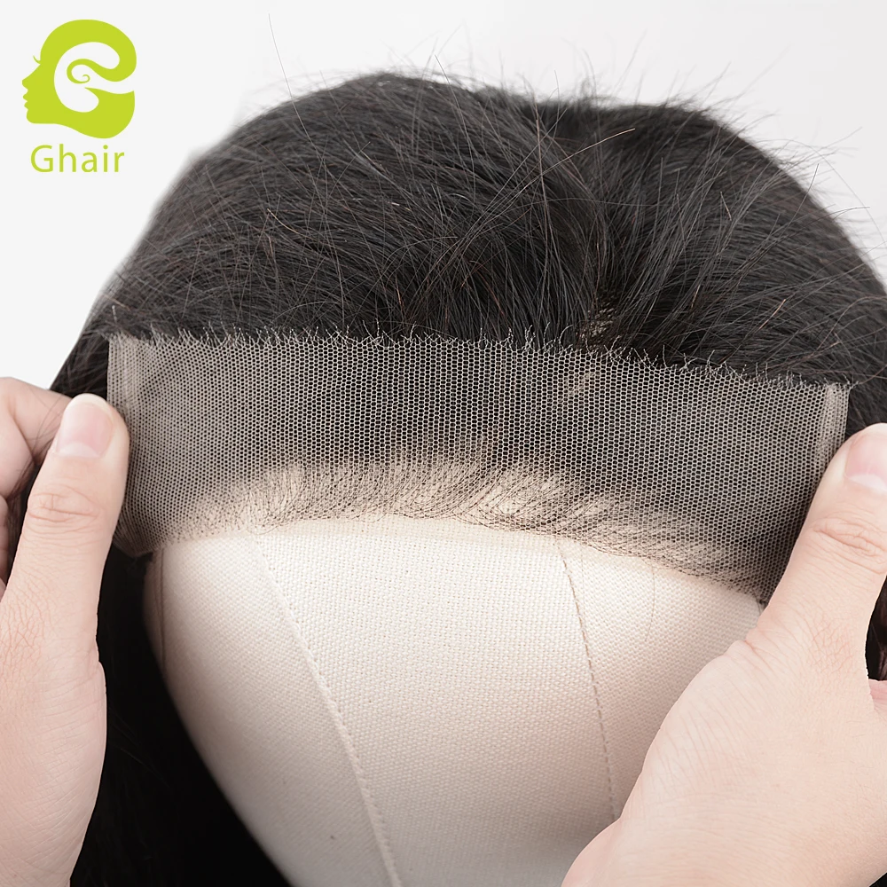 new arrival cambodian 7*7 hd swiss lace closure wig raw human hair extension straight wave wigs