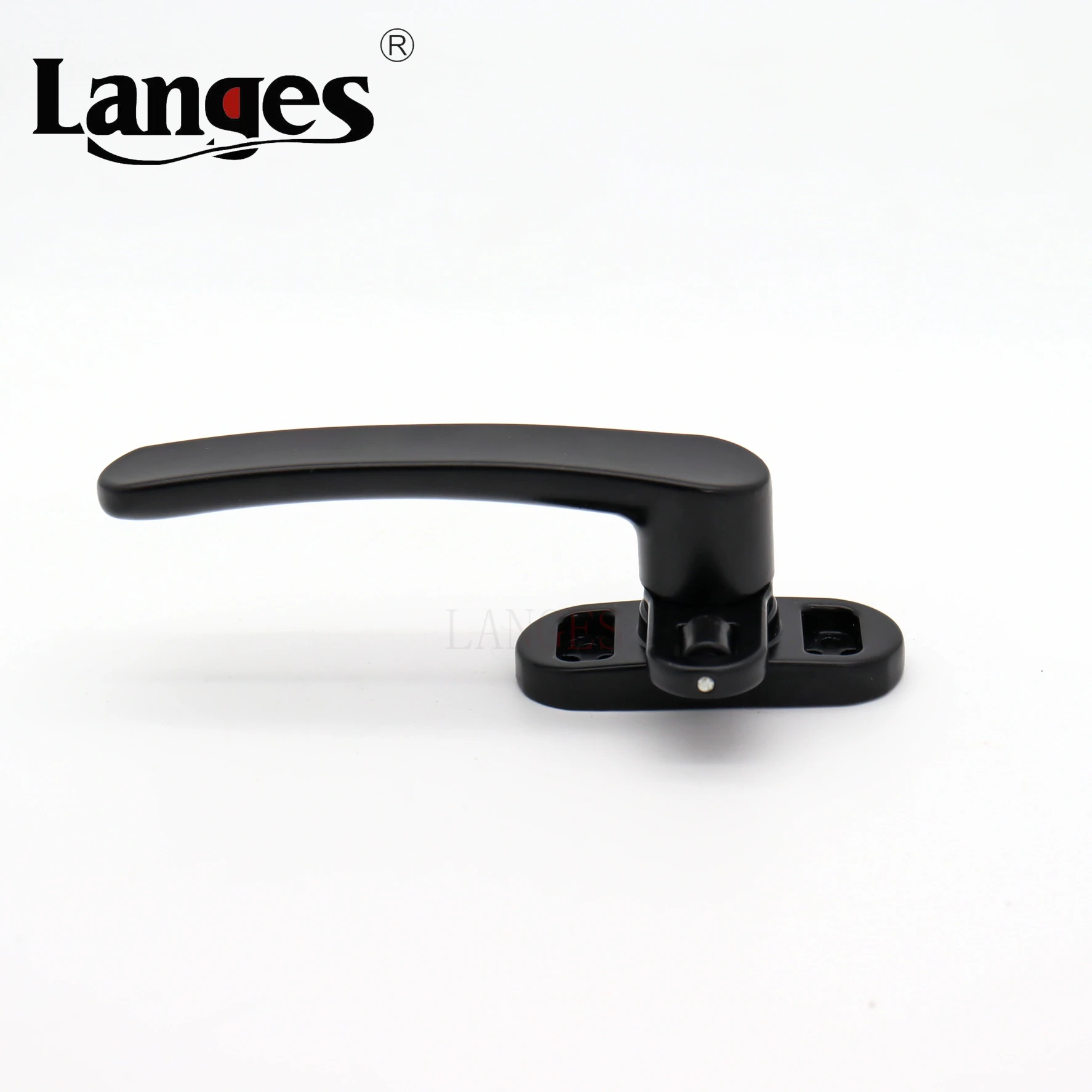 China Manufacture Door Black Roller Flat Handle Aluminum Alloy Casement Window Handle for aluminum Door