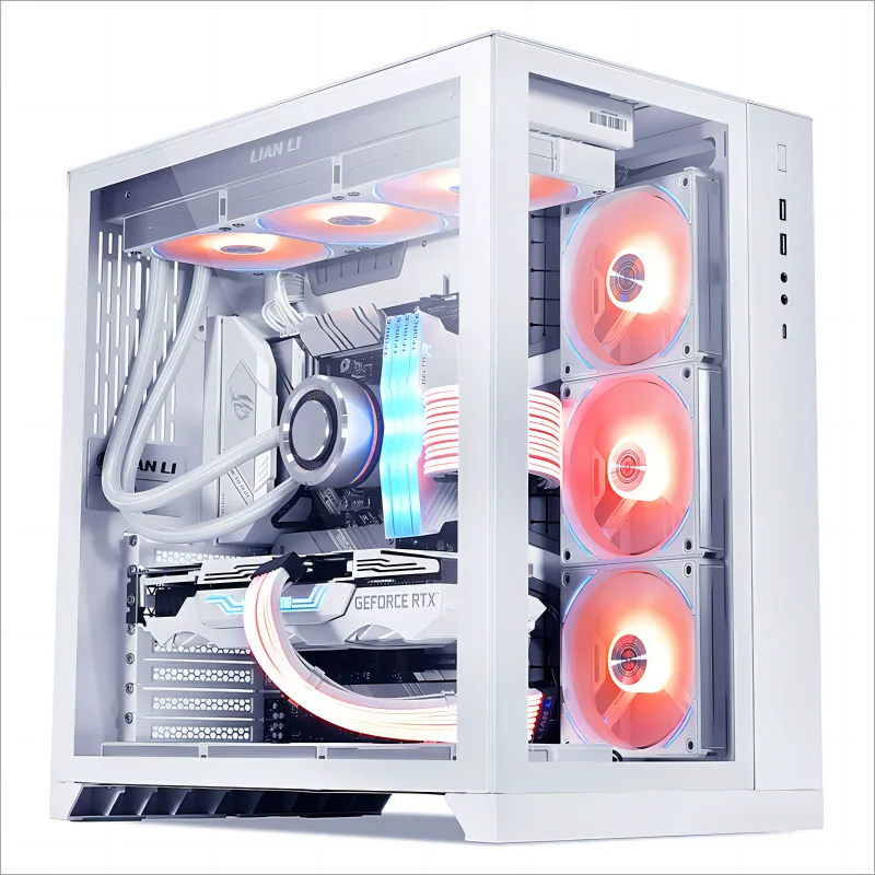 2023 High Quality Gaming PC Case Desktop Computer Gaming ATX Case Wide Cube Computer Case & Towers Double Chamber PC Cabinet
