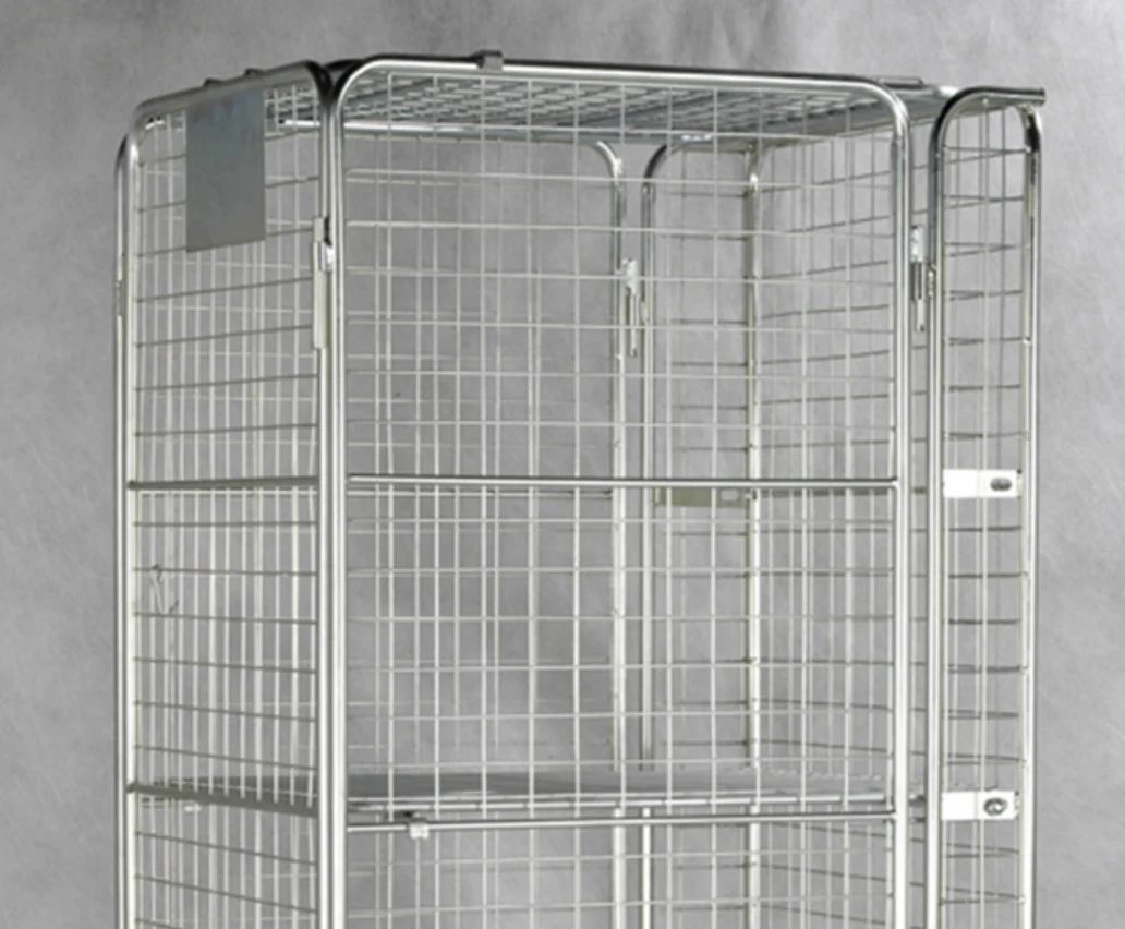 steel rack Collapsible Wire Basket Stillage Container Trolley Cage