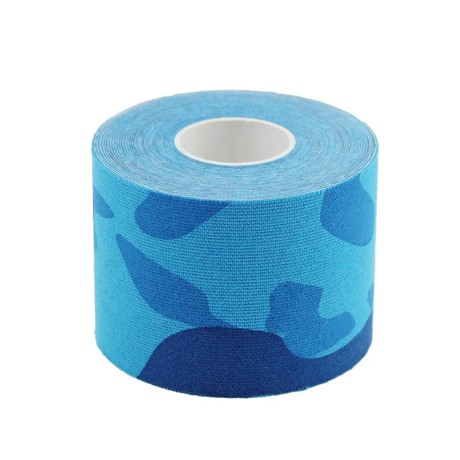 OEM accepted camo  kineiology tape cotton adhesive elastic medical muscle cure support waterproof