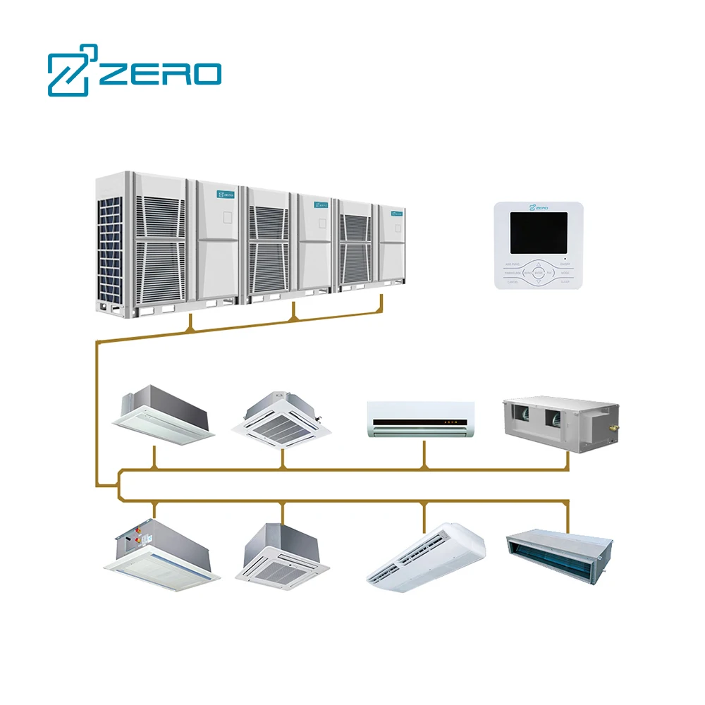 ZERO Brand Commercial Indoor Ceiling Outdoor Vrv Vrf Units Conditioning Central Hvac System Split Vrf Air Conditioner