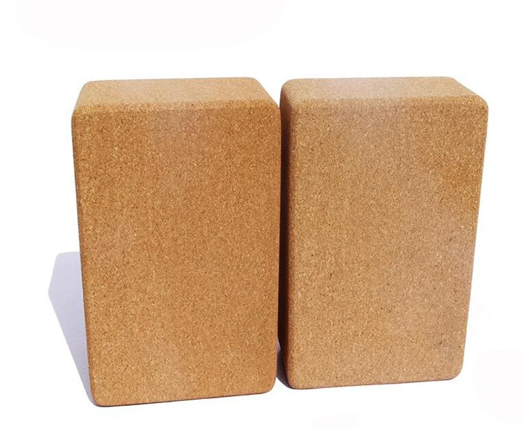 Wholesale Eco-Friendly Yoga Blocks Natrual Cork Custom