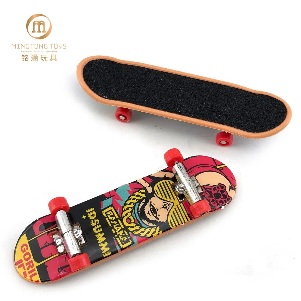 Promotional gift cheaper economic customized logo plastic deck toy mini finger skateboard