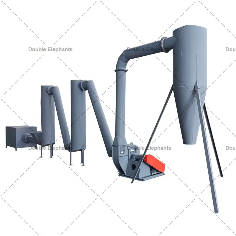 200-400kg/h Wood Sawdust airflow dryer Biomass dryer machine