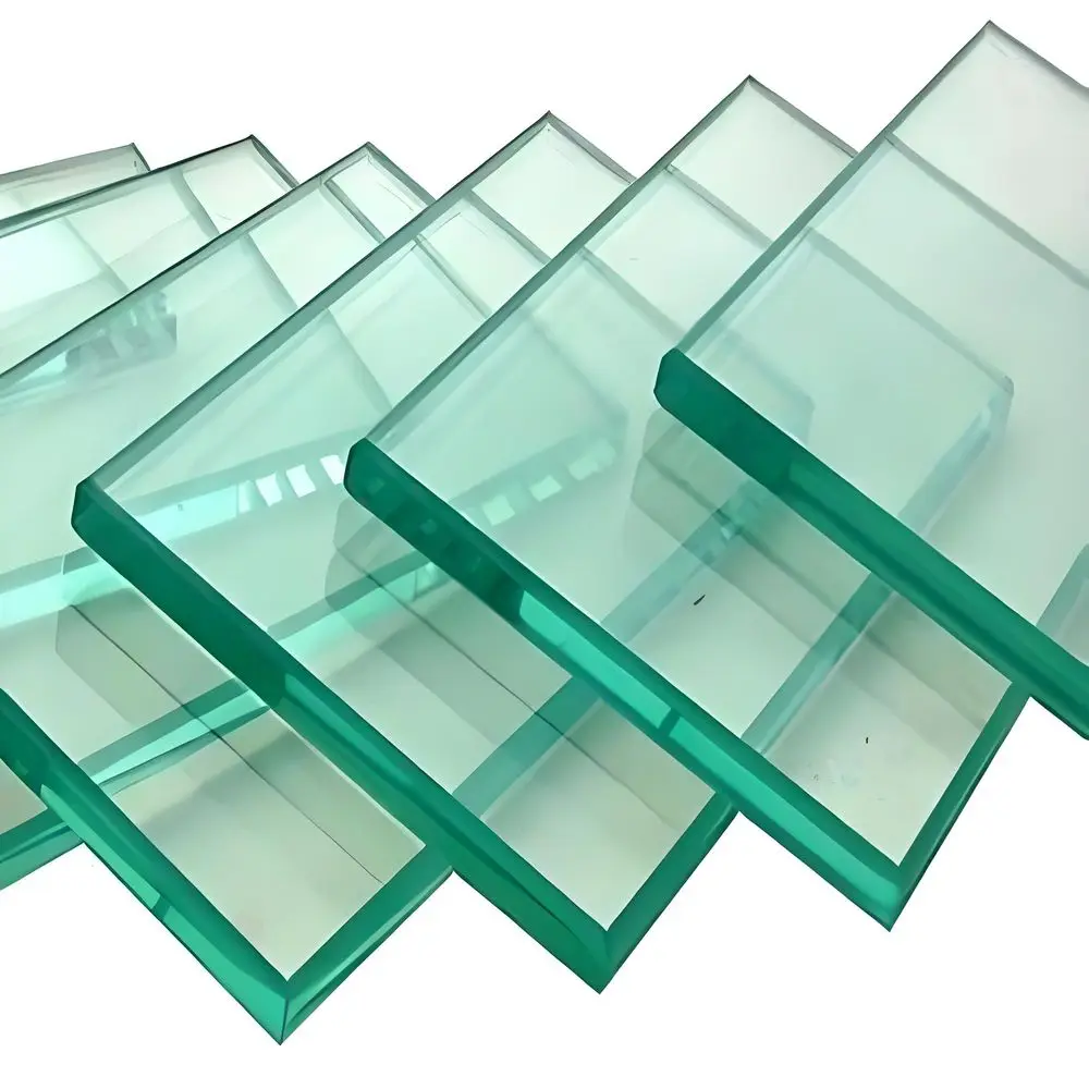 4-12mm Tempered Flat Glass Frameless Laminated Glass Dining Coffee Table Ceiling Light Solar Display Screens