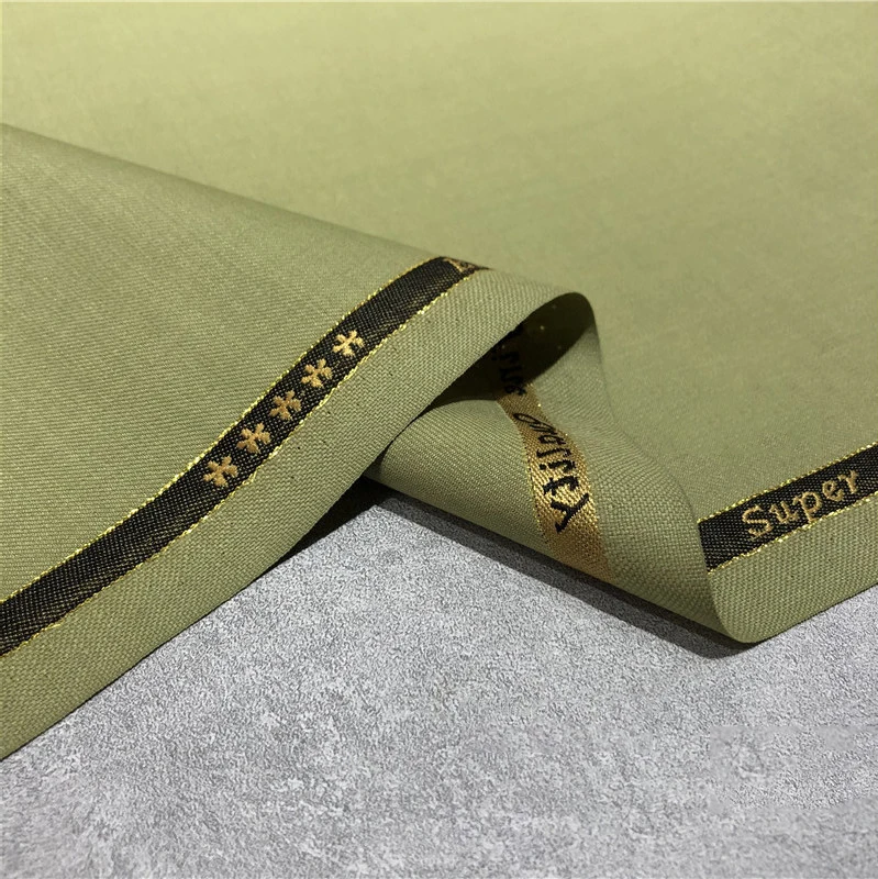 High-end Worsted Cashmere Blend Merino Wool Fabric 95% Wool 5%ca For Suit Casual Suit