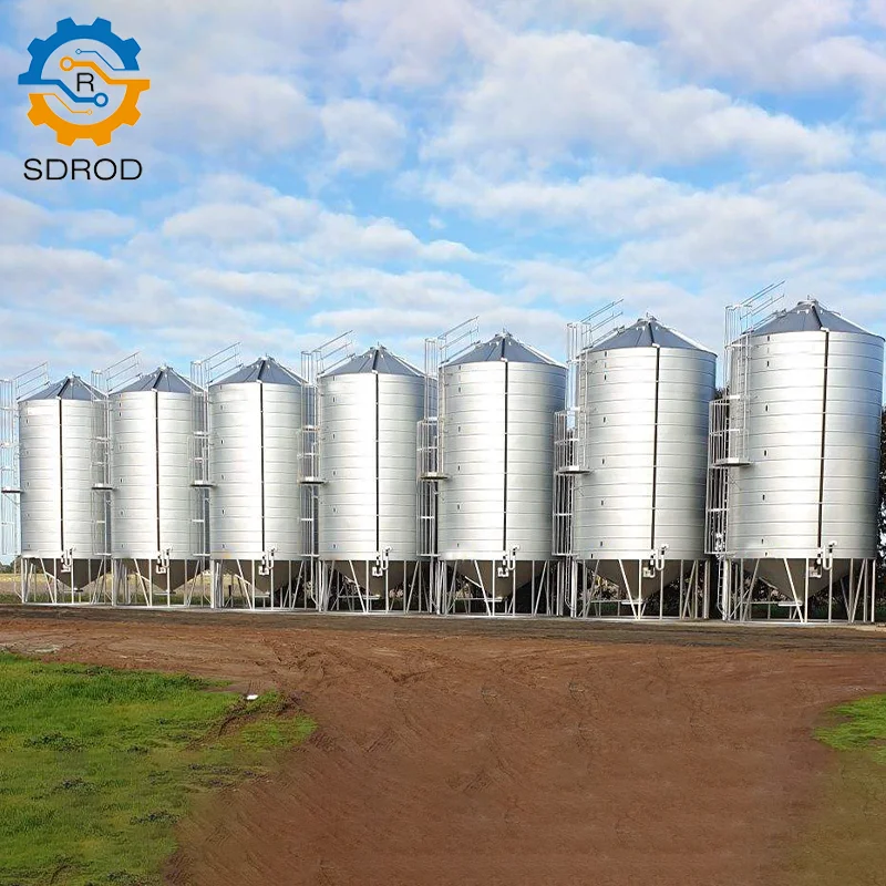 SDROD Brand CE&ISO certification Grain storage equipment corn storage tanks feed grain steel plate silo