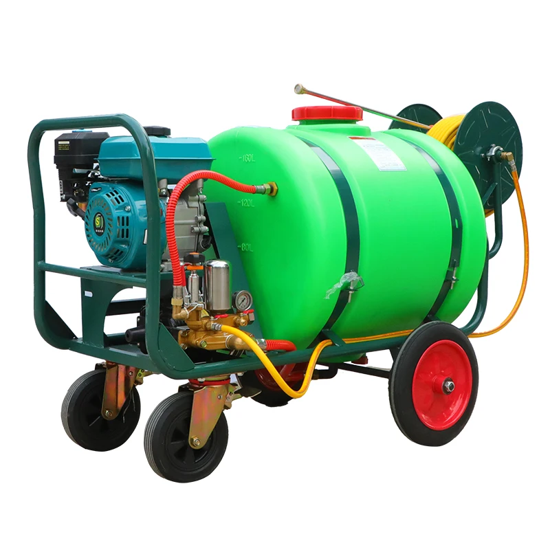 160L Agricultural Power Sprayer 4 Stroke Trolley Gasoline Engine Power Sprayer