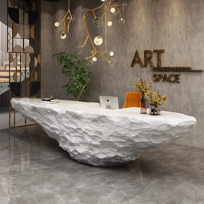 White Peculiar Design Reception Desk Wholesaler Reception Desk Company Reception Counter For Office Beauty Salon