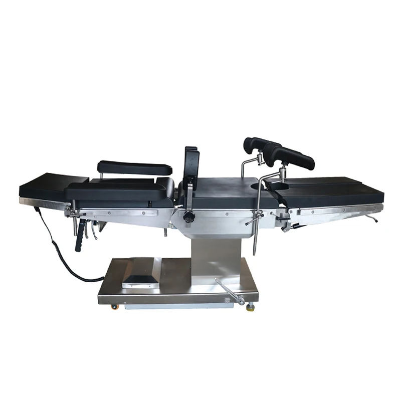 Hospital Advanced 304 Stainless Steel Electric Operating Table C-arm Lifting Surgical Table with CE