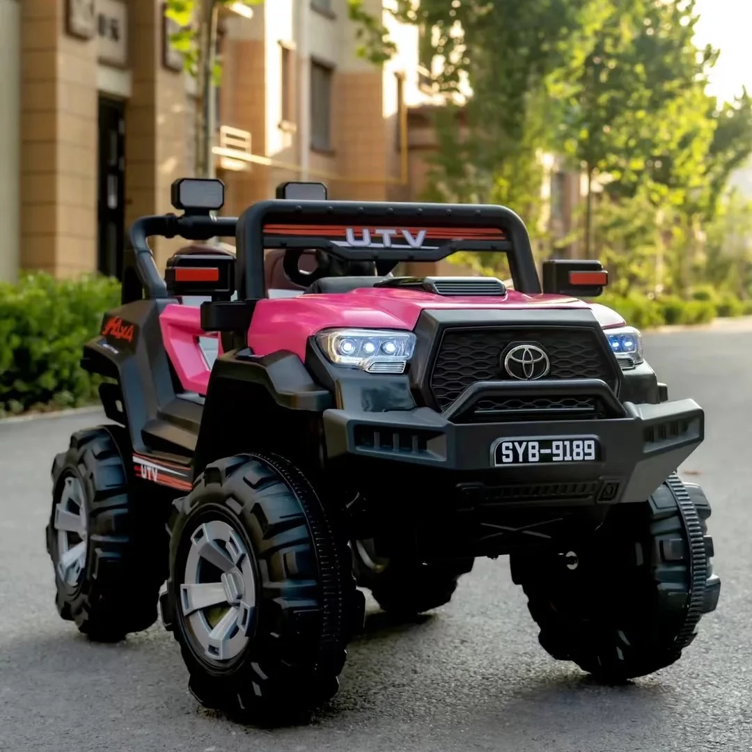 2023 low price 2 seater open doors cars 7yers old automatic 24v plastic police toys car to drive push 8 tyre toy car