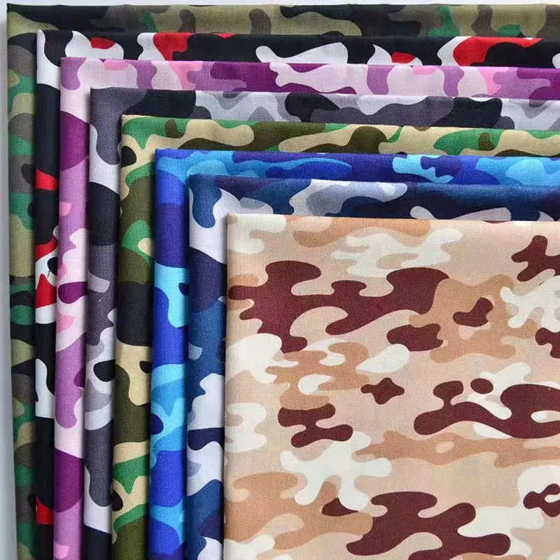 Customize new design digital printing multi-color  polyester ripstop breathable camouflage fabric for outdoor  sportswear