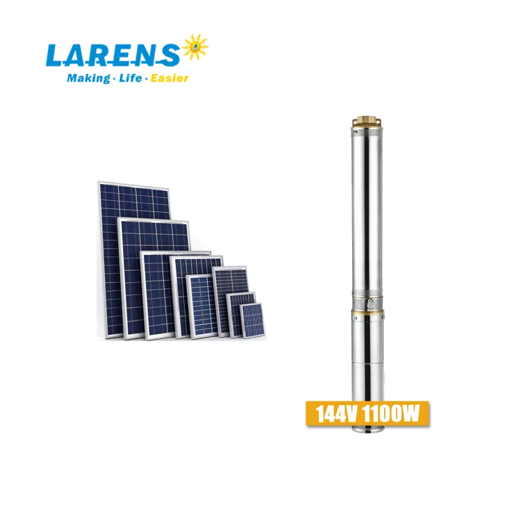LARENS DC 1100W Plastic Impeller Solar Deep Well Water Pump 3 Inch Submersible Water Pump (60828014072)