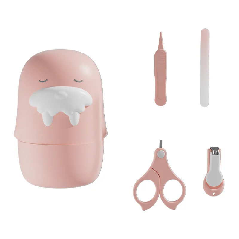 Manufacturer Nail Grooming Tool Baby Nail Clipper Manicure Kit 4pcs Baby Nail Care Set For New Born Toddler Kids