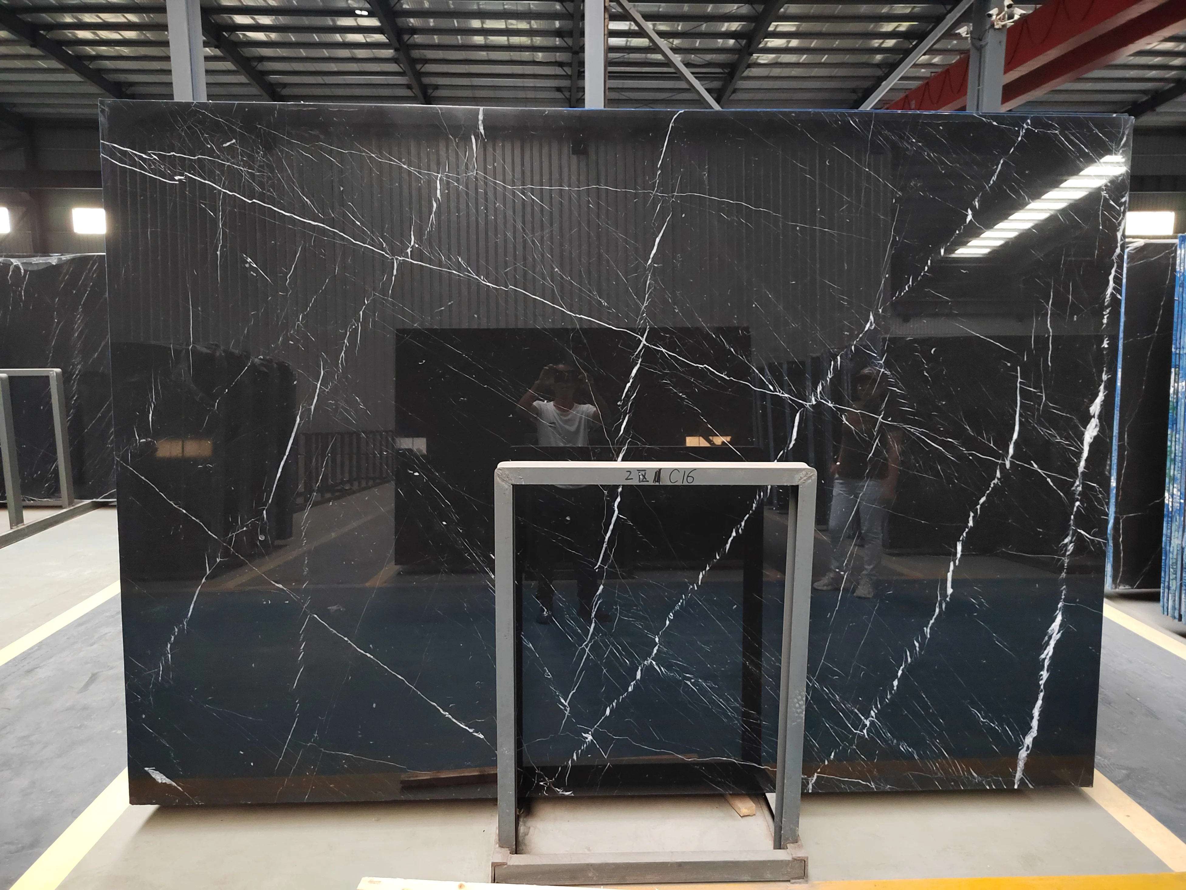 High Quality China Black Nero Marquina Marble With White Veins the most cheapest black marble  floor tile cladding tile stair