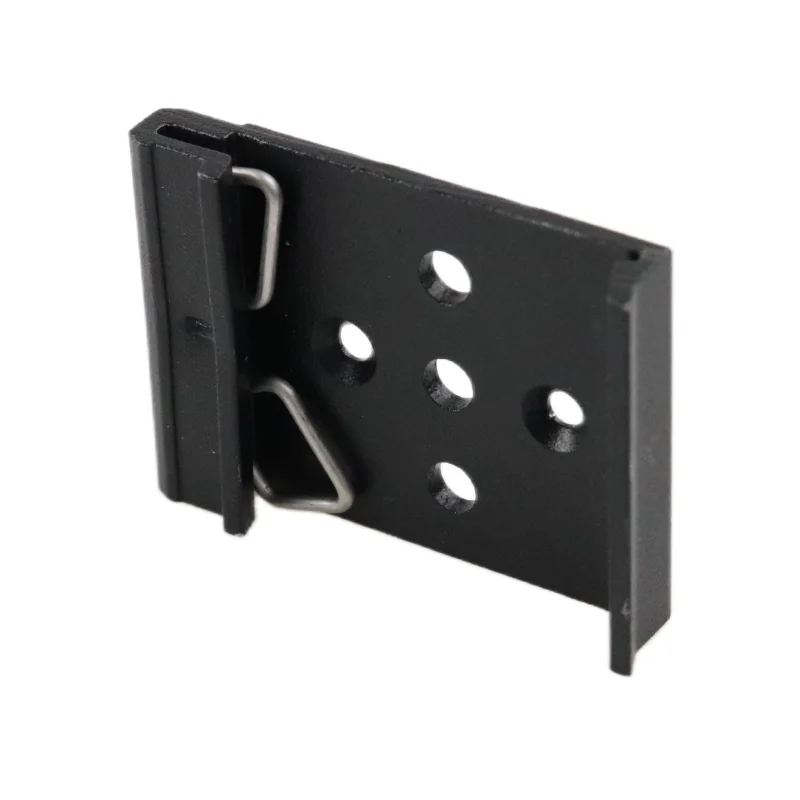 35mm din rail Fasten Clip Fixed Clamp Bracket aluminum alloy din rail mounting clips