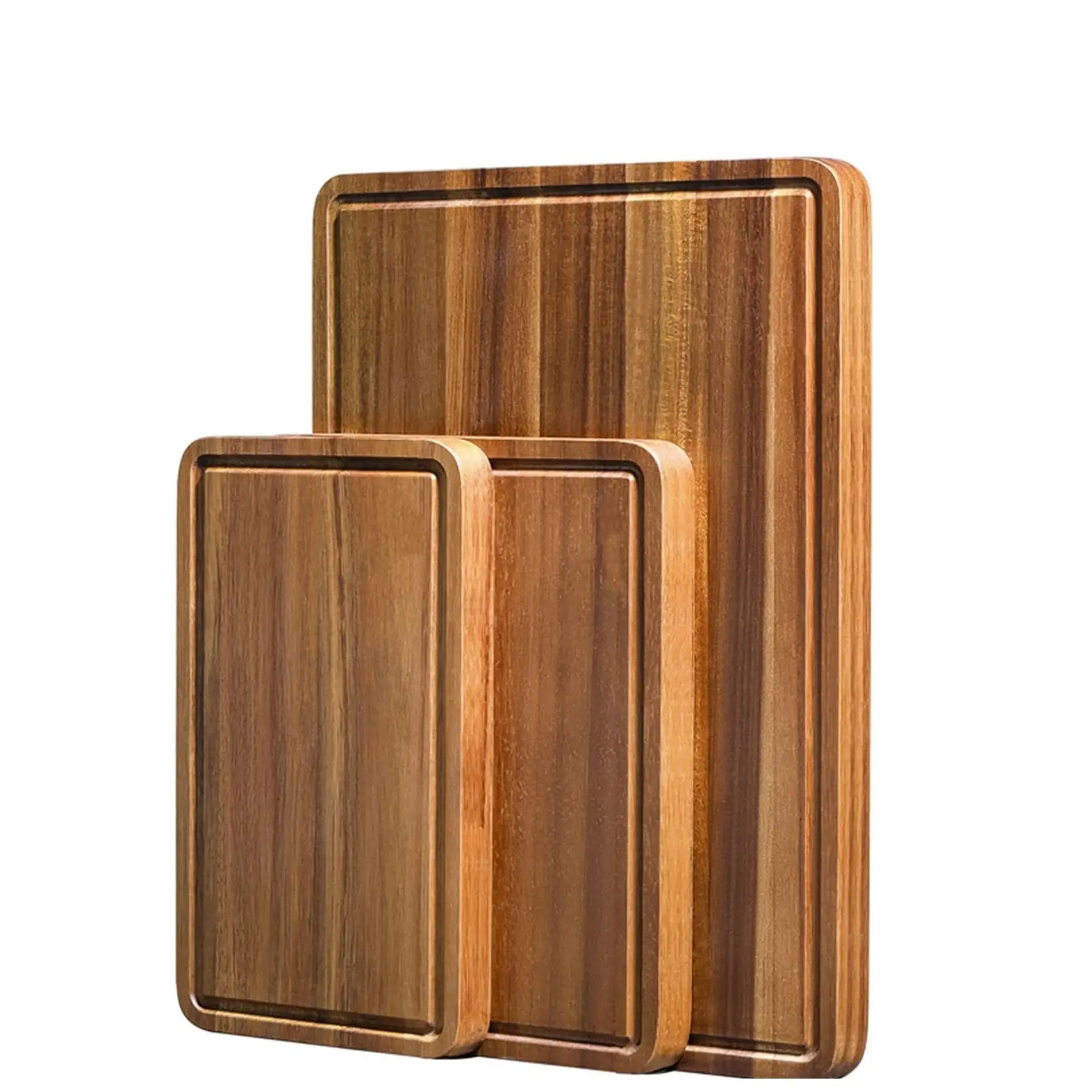 Black Walnut Cutting Board Sturdy Bamboo Chopping Board Butcher Block Walnut Solid Wood Cutting Board with Juice Groove Handles