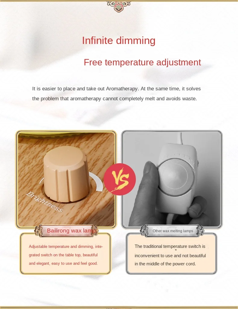 Wholesale Timing Top-down Home Office Use Elegant Crystal Lampshade Electric Candle Warmer Lamp