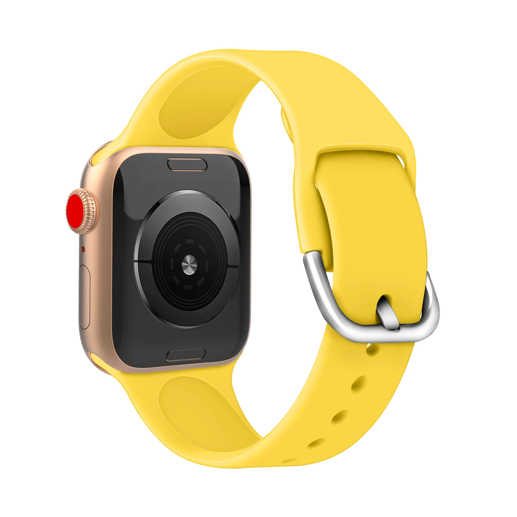 Watch Accessories Silicone Strap For appel Watch Bands  1 2 3 4 5 6 7 8/Se  Rubber Wrist Band iPhone watch For 38Mm 40Mm 42Mm 44Mm 41Mm 45Mm