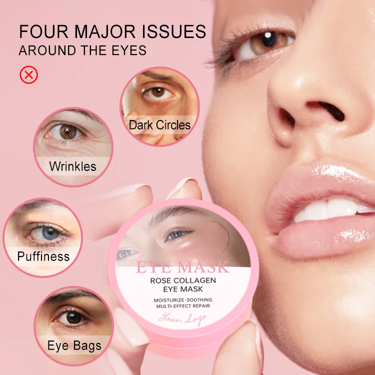 all skin types Hydrolyzed Collagen under eye patches custom logo custom logo eye gel patch under eye patches for puffy