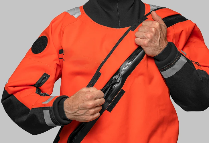 Fire Rescue Scuba Diving Breathable NAVY Fire Rescue Drysuit