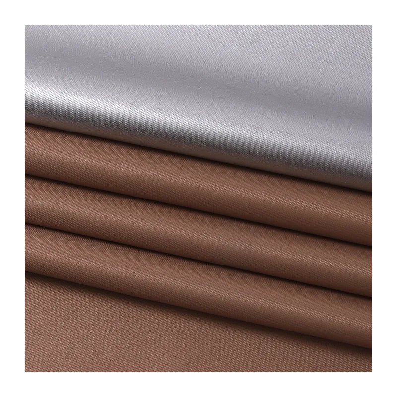 factory price waterproof 210t polyester taffeta silver coated for tent and umbrella