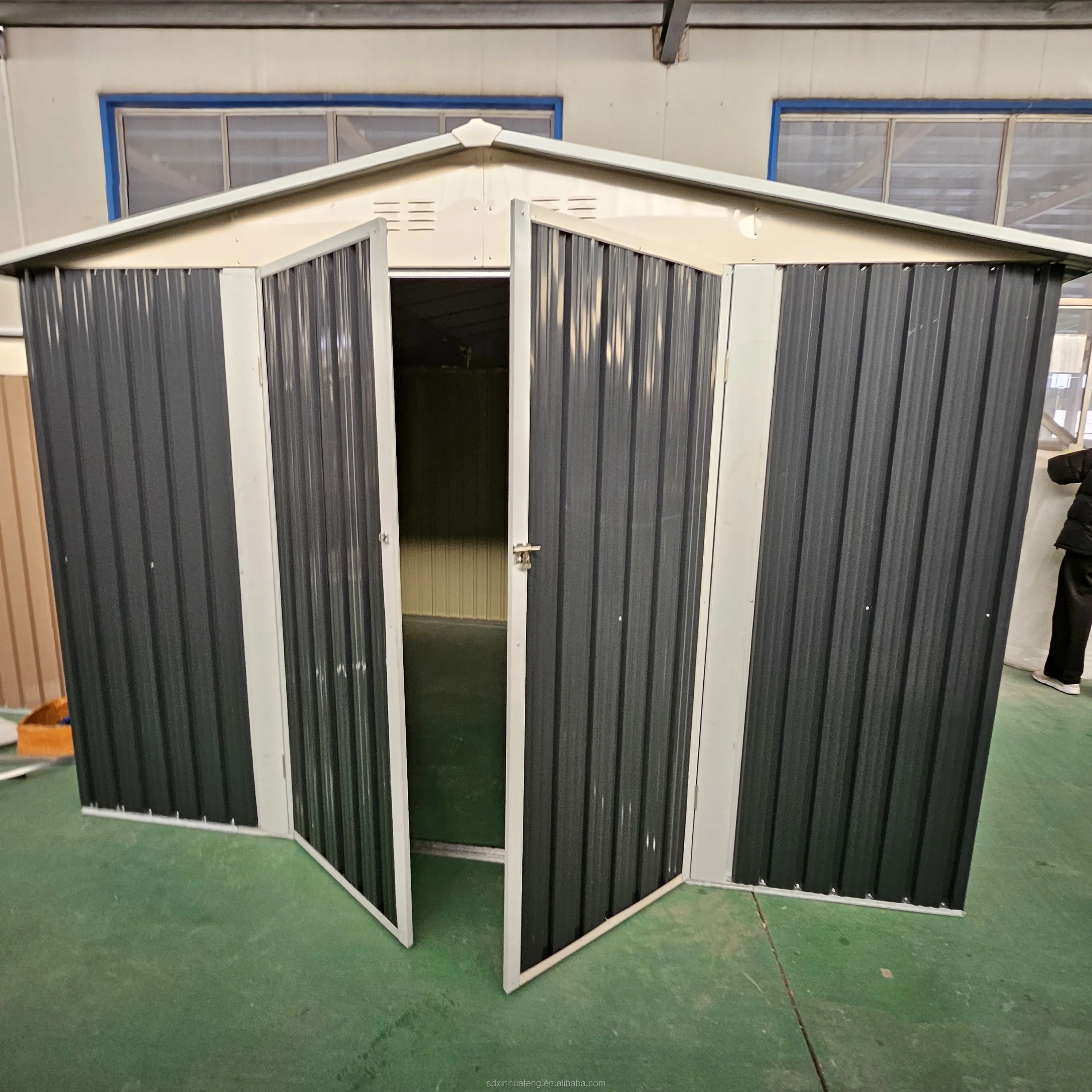 Металлический задний двор оптовая продажа садовый склад 8ft x металлические инструменты навесы для хранения