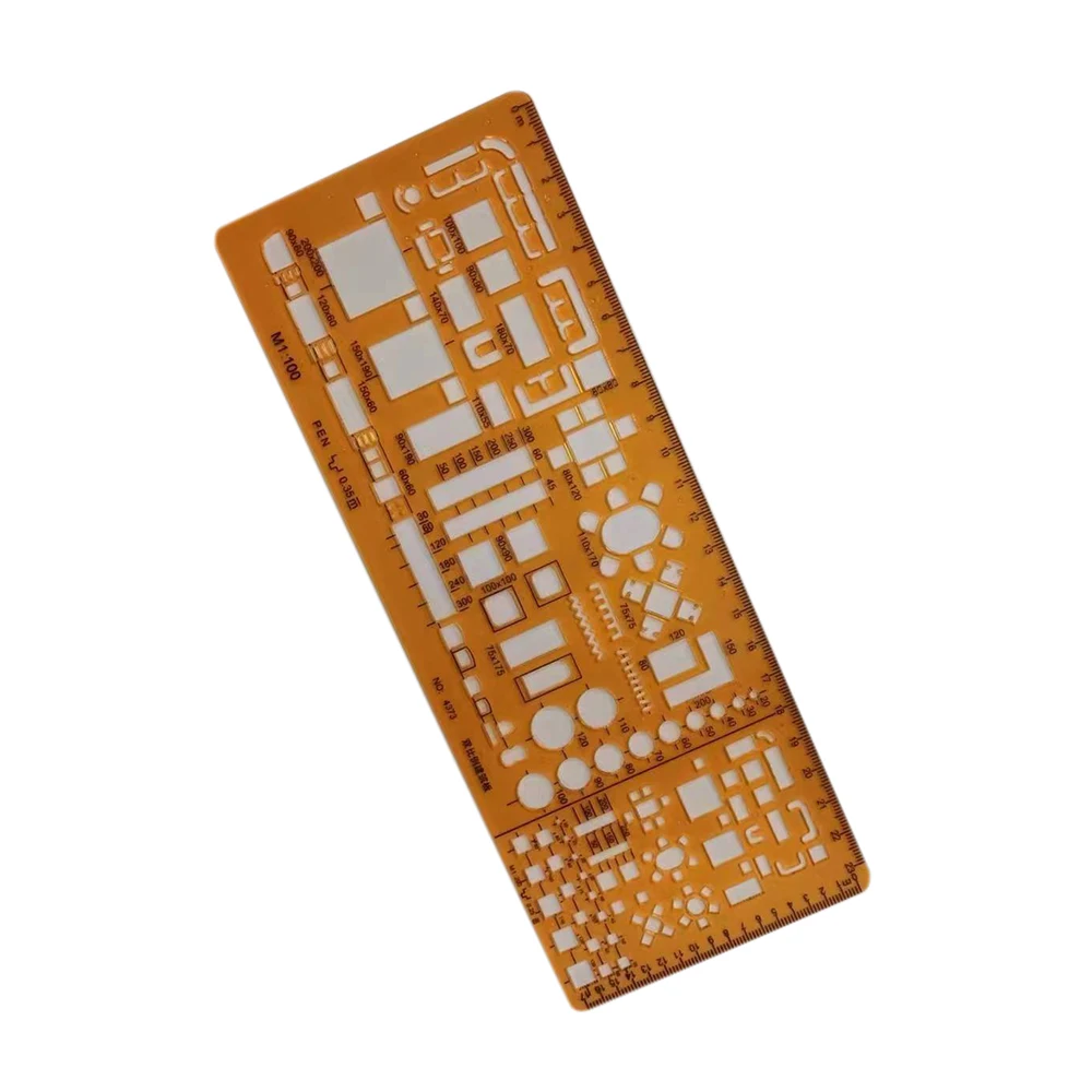 Architectural Drafting Tools Templates Building Interior Design Drawing Geometry Measuring Template Ruler