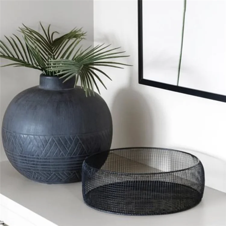 Креативный дизайн на заказ черные Большие Вазы Свадебные украшения ваза для цветов