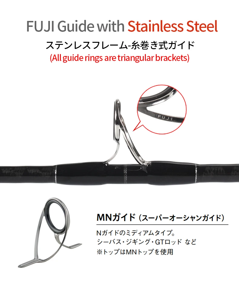MADMOUSE XT 2 88 М 96 ч/96 МЧ приманка 20-120 г PE 1-5 # Fuji детали для пересечения углепластной удочки морской воды