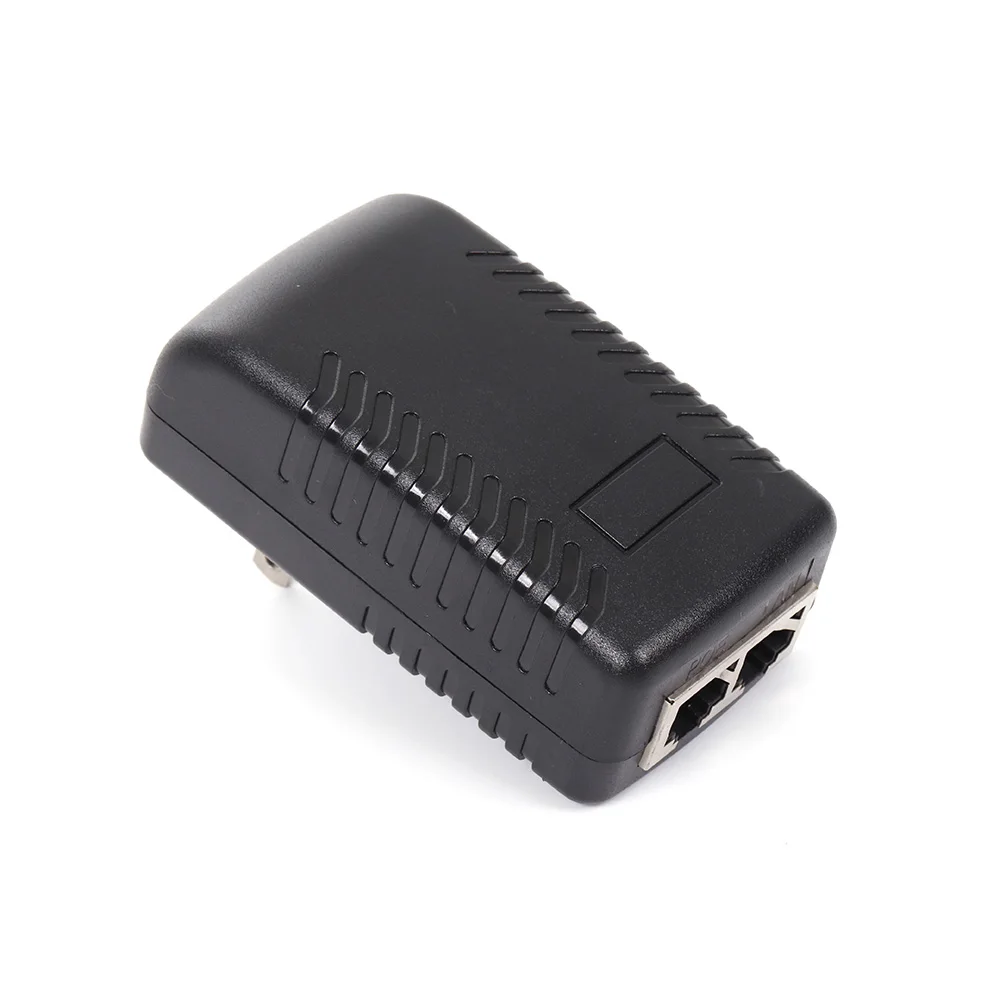 48V 0.5A 24W US plug PoE injector adapter Gigabit 1000Mbps Transmission