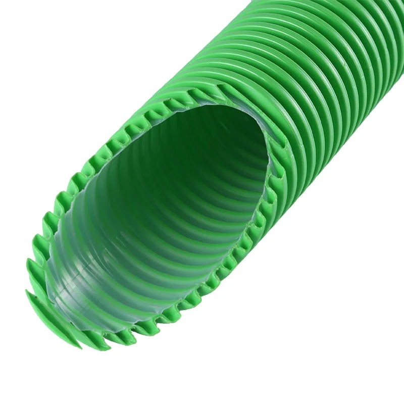 75mm /110mm size HVAC Systems Parts Round Antistatic HDPE Pipe Air Duct for Supply