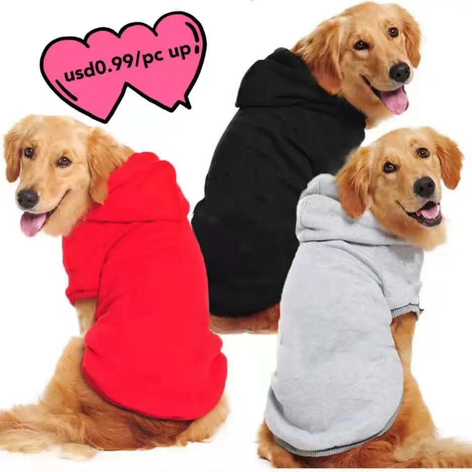 Лидер продаж, модные зимние толстовки с капюшоном для больших собак, одежда для больших собак