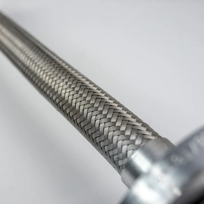 ISO 316L Corrugated stainless steel mesh hose flexible