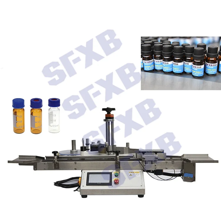  Sfxb XBTB-303 оптовая продажа столешница Полуавтоматическая этикетировочная машина для круглых бутылок банок с двойными
