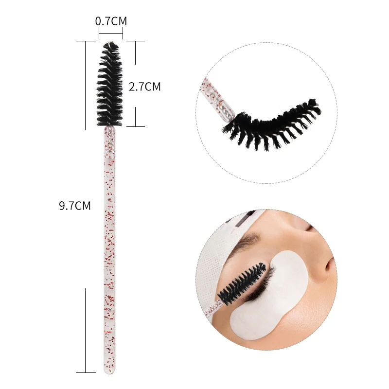 Pinky Leem wholesale Independent Tube Brushes Private label Diamond Eyelashes Lashes Mascara Brush