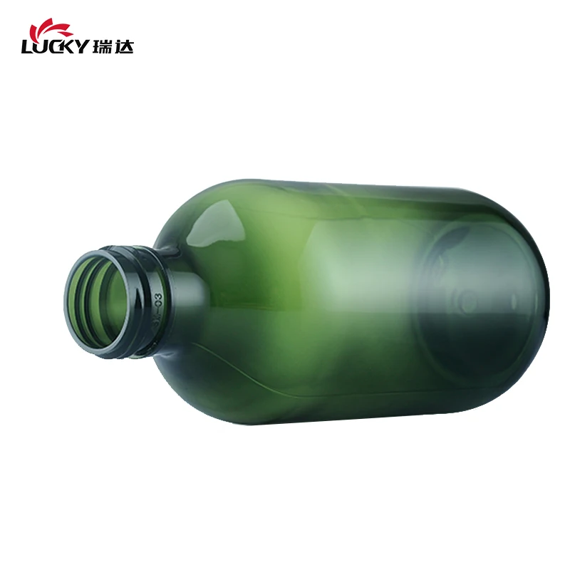 Wholesale 300ML 500ml round amber plastic empty spray bottle household pet cleaning hand press trigger sprayer bottle